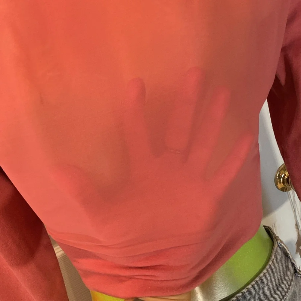 Victoria's Secret Sport Rosy Pink Long Sleeve Crop Blouse - Picture 9 of 12